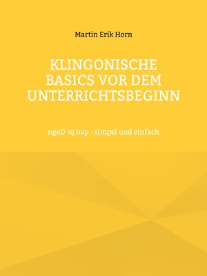 cover image of Klingonische Basics vor dem Unterrichtsbeginn